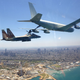 F-15I refuels from an IAF KC-707 over the Israeli coastline. Image credit: IAF
